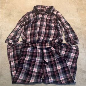 Victoria's Secret Black and Pink Robe Set